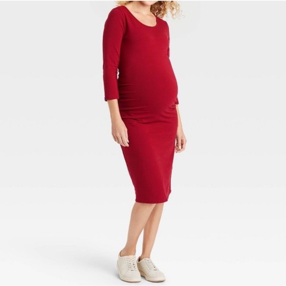 COPY - 3/4 Sleeve T-Shirt Maternity Dress - Isabel Maternity by Ingrid & Isabel
